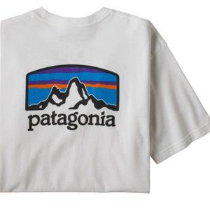 Patagonia Fitz Roy Horizons Short-Sleeve Responsibili-Tee - Men's XS White Used